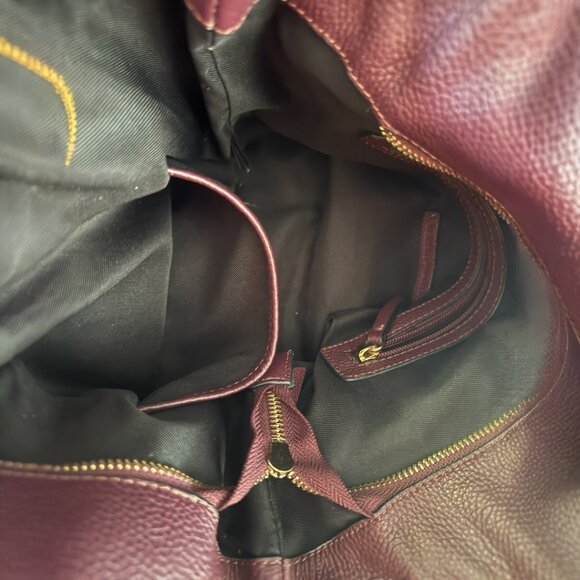 Melrose And MarketBurgundy Leather/Suede Handbag - Picture 5 of 5